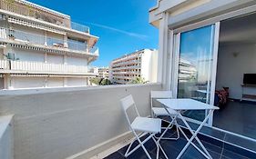 Juan Les Pins 2Br Sunny Top Floor 50M Beach Central